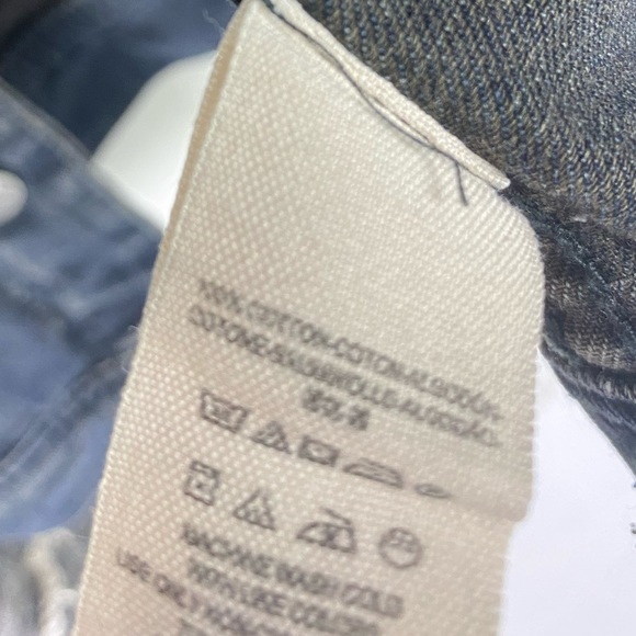 Free People Distressed Denim Jean Hooded Jacket Small - Picture 11 of 12